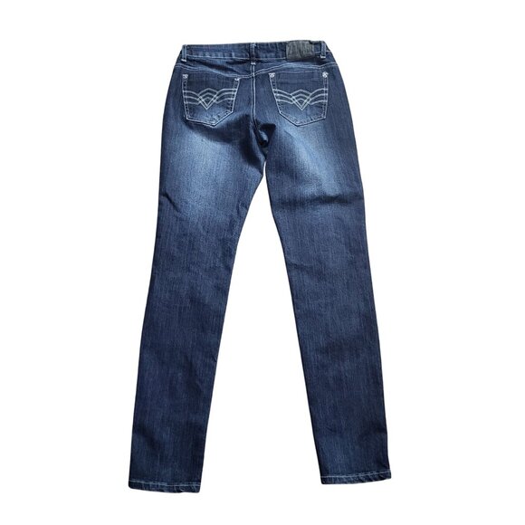 ZANA DI Y2K Denim Jeans Vintage SZ 11 Skinny Whiskered - Picture 2 of 11